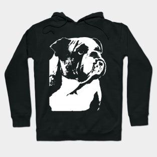 Bulldog white Hoodie